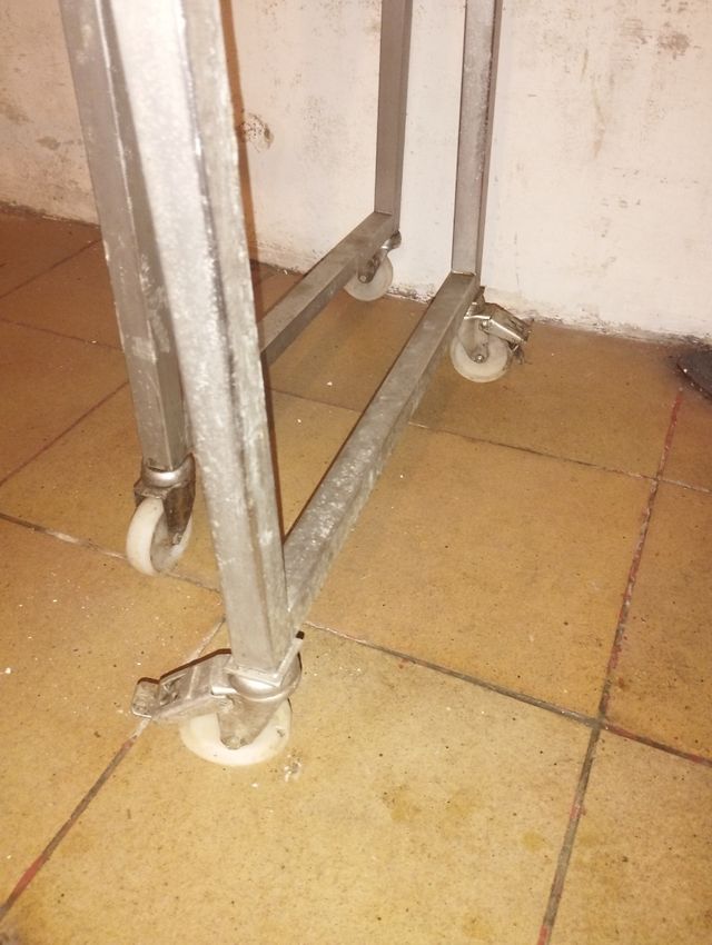 Carros colgar embutidos acero inoxidable