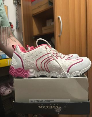 Geox Sport - Scarpe Donna 40 Rosa/Bianco