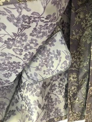 Giacca fiori lilla  dorato