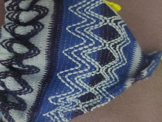 Bikini azul y amarillo