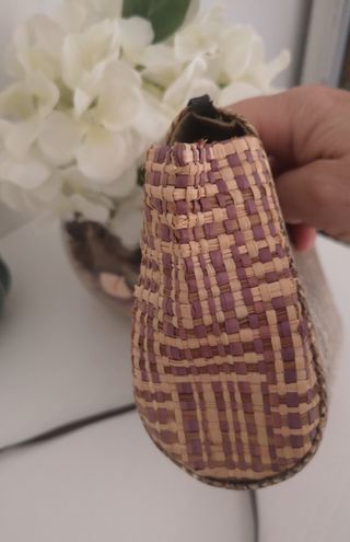 Bolso de rafia marrón claro