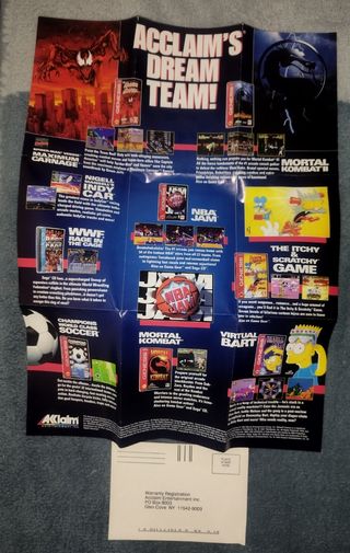 Póster Acclaim Dream Team Megadrive