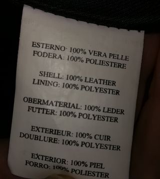 Cappotto Pelle Nero Tg.54