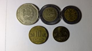 5 Monedas Perú: Soles y Céntimos