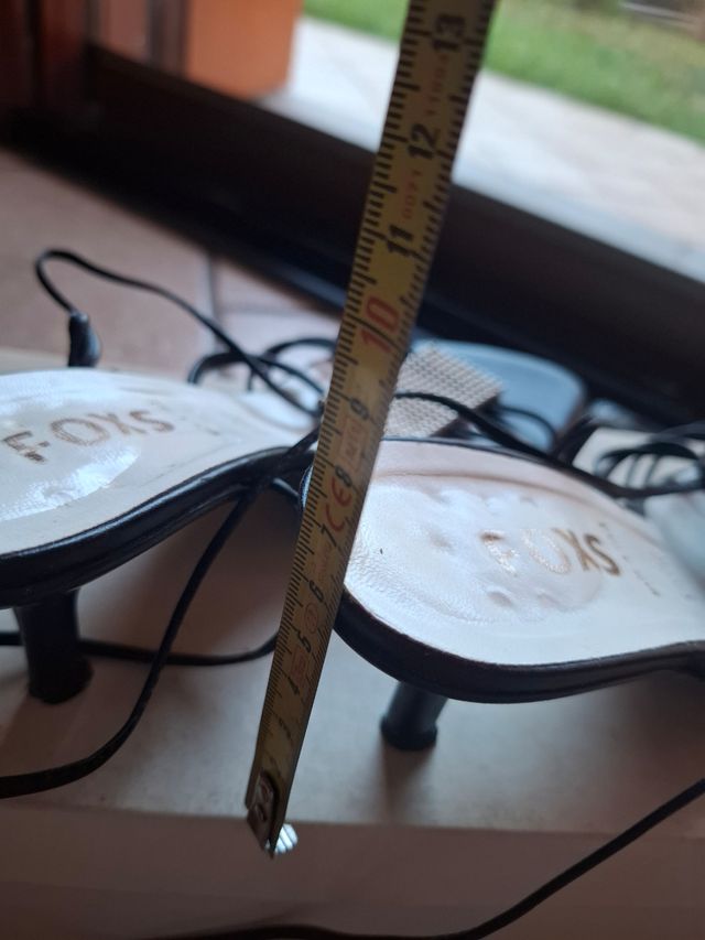 Sandali Foxs neri 38 - Pelle