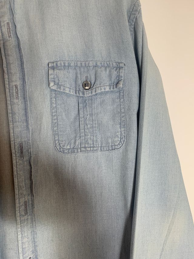 Camisa Mango azul claro talla XS