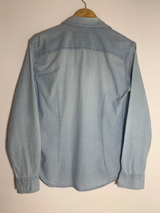 Camisa Mango azul claro talla XS