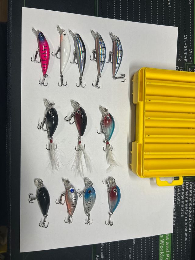 lote de 12 Señuelos para Rockfishing + estuche