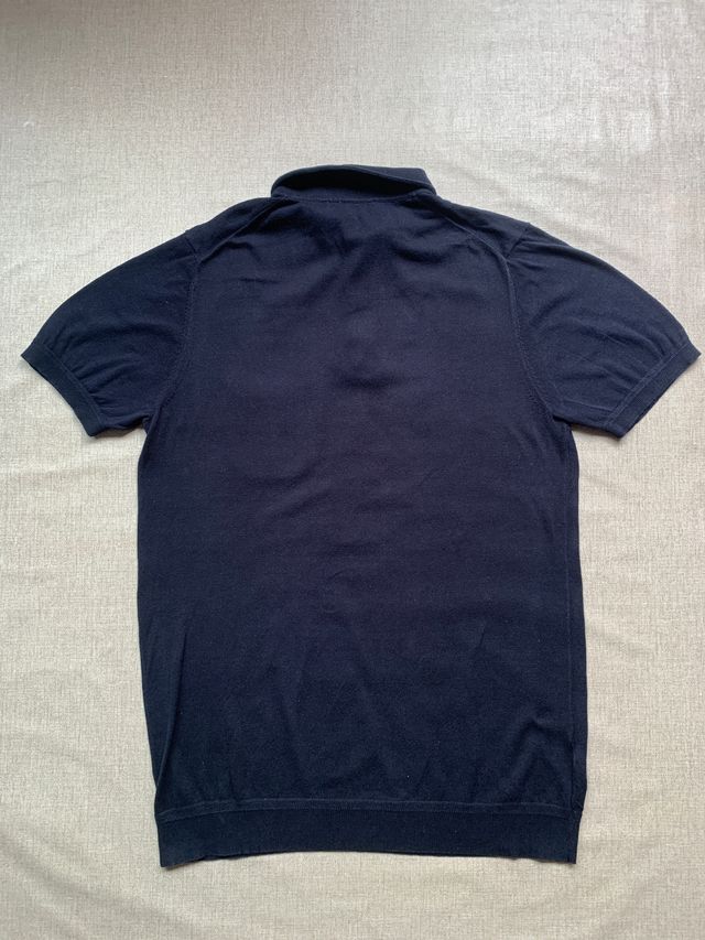 Polo Manga Corta Mango Azul - Talla S