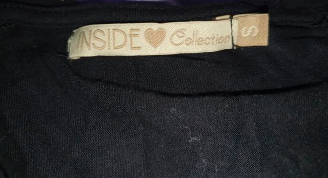 Blusa manga larga ombros transparentes Inside S