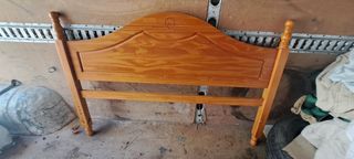 Cabezal cama madera maciza