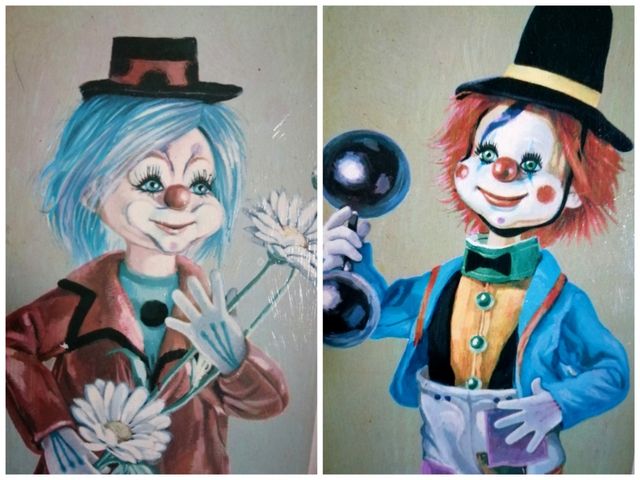 Cuadros Payasos Vintage