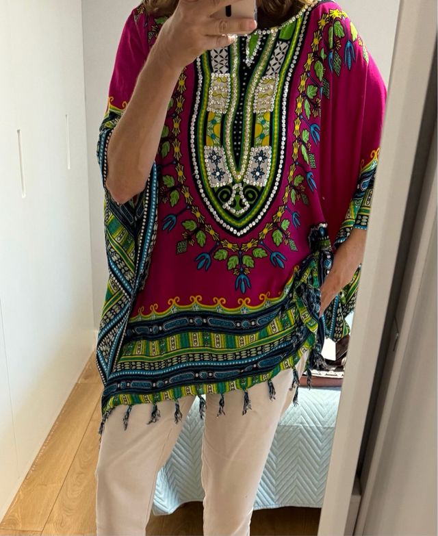 Camisola étnica multicolor