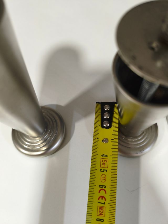 4 Patas metálicas (alumino)