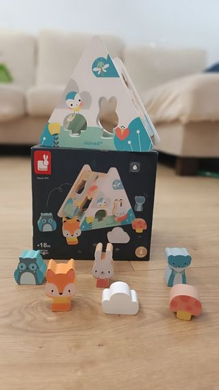 Janod - Juego encajes madera +18m