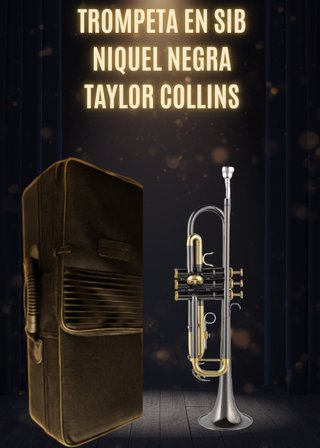 Trompeta en Sib Niquel Negra Taylor Collins