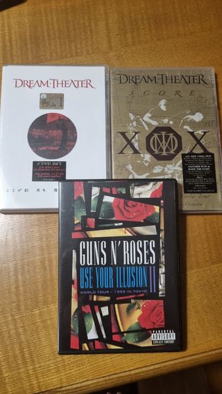 3 DVD: Dream Theater & Guns N' Roses