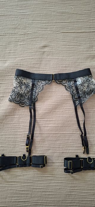 Conjunto lencería negro sexy