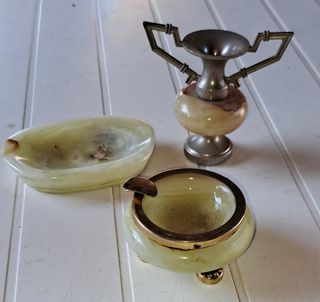 Set da fumo in alabastro