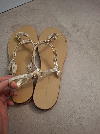 Sandali oro donna gioiello