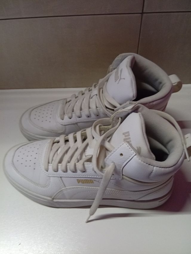 Zapatillas Puma blancas altas