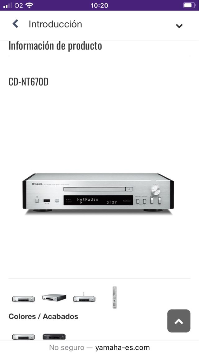 Yamaha CD-NT670D - Reproductor CD y amplificador 