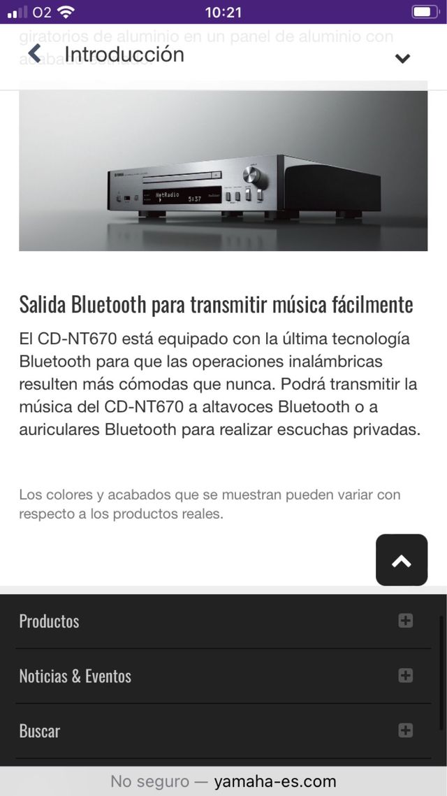 Yamaha CD-NT670D - Reproductor CD y amplificador 