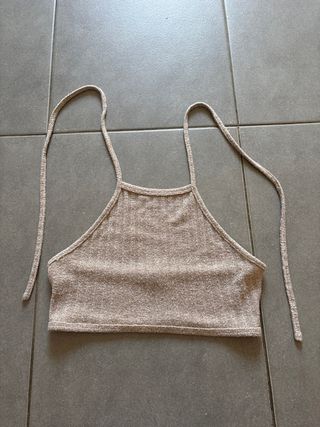 Crop top marrón - Tirantes