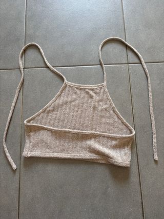 Crop top marrón - Tirantes