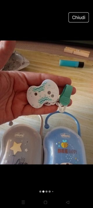 2 Portaciuccio Chicco + Catenella
