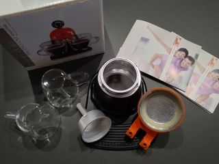 Caffettiera Brandani arancione