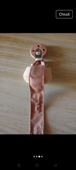 Catenella per ciuccio personalizzato Liam