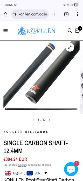 Flecha Taco billar Konllen Tech