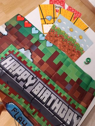 Decoración Cumpleaños Minecraft 9 años