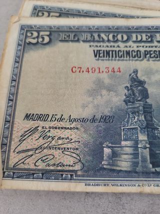 25 Pesetas - Billetes España (1928)