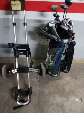 2 Carros+ 2 bolsa+palos+bolas
Hombre+mujer diestro