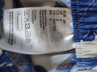 Pantaloni larghi H&M fiori blu