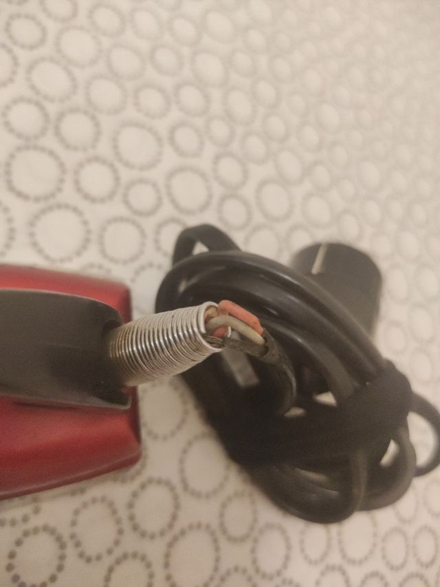 Plancha viaje vintage roja