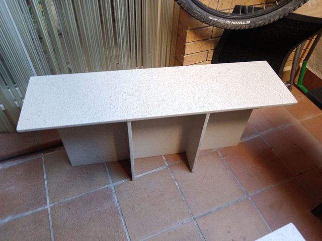 Banco exterior pequeño - blanco beige