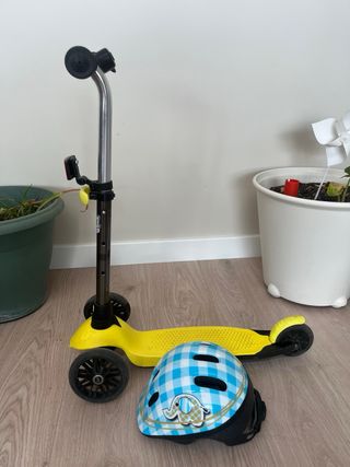Patinete 3 ruedas amarillo Globber