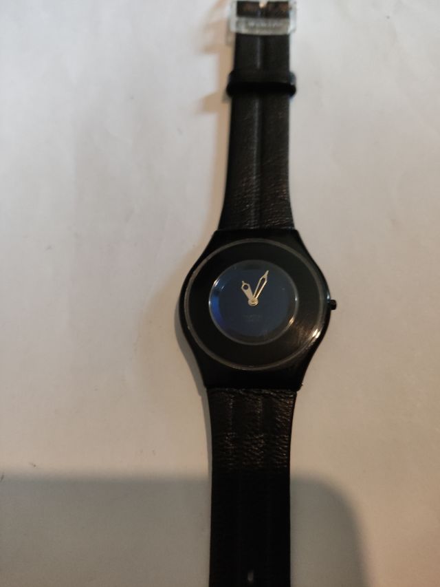 Swatch Skin Reloj - Azul y Negro