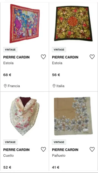 Pashmina/pañuelo mujer azul y rojo Pierre Cardin!
