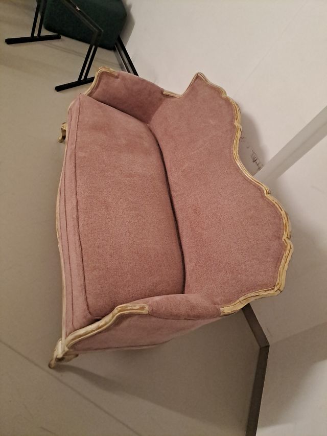 Sillón rosa - Tapizado