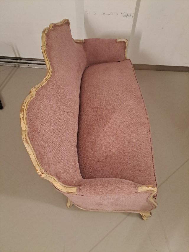 Sillón rosa - Tapizado