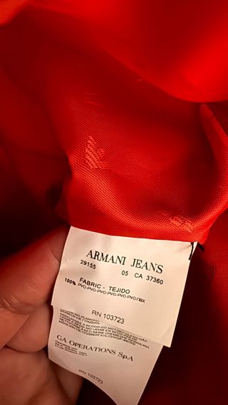 Bolso Armani rojo