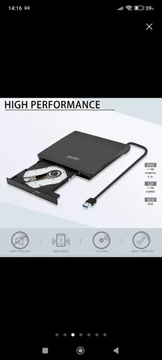 Grabadora Reproductor DVD USB 3.0