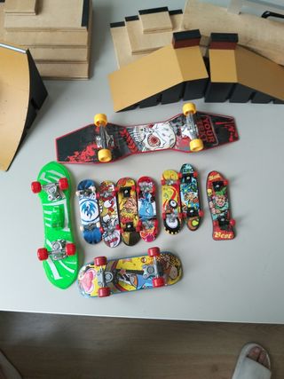 Mini skatepark madera - Fingerboard