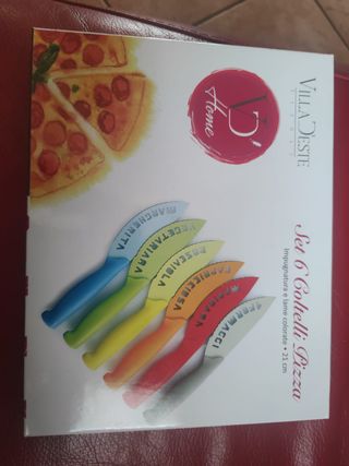 Set 6 Coltelli Pizza Villa D'Este