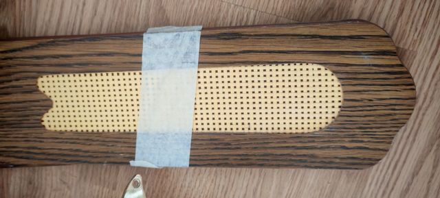 Ventilador techo vintage marrón dorado con luz