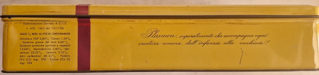 Scatola vintage in metallo anni 50/60